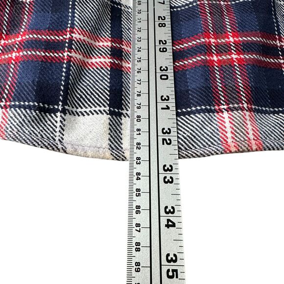 Orvis Flannel Work Shirt Men’s Large Heavy Thick Button Down Red Blue Plaid - Picture 9 of 9